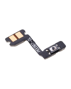Genuine OEM OnePlus 8 Pro power button flex cable, replacement part showing the flexible cable with button connector and wiring.