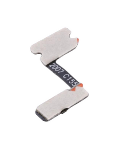 Genuine OEM replacement power button flex cable for OnePlus 8 Pro smartphone, showing the flexible connector and button component.