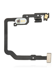 Replacement flashlight flex cable for OnePlus 8 Pro smartphone, compatible repair part with flexible connector and light assembly.