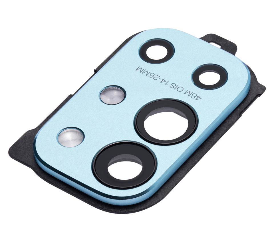 Replacement Back Camera Lens with Bracket Compatible for OnePlus 9R (Lake Blue)