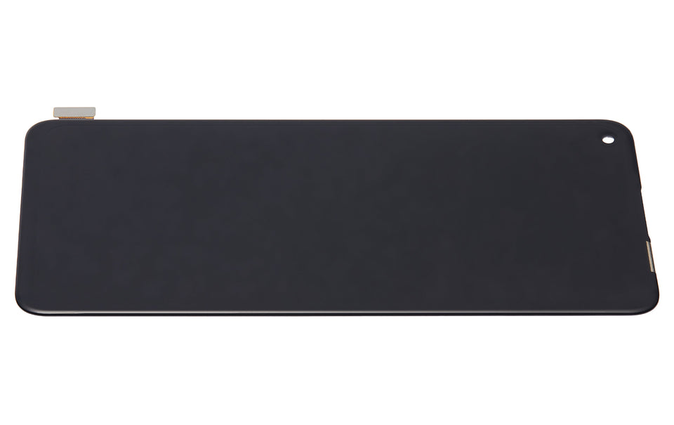 Replacement OLED assembly for OnePlus 8T, Incell aftermarket display without frame, shown in various colors.