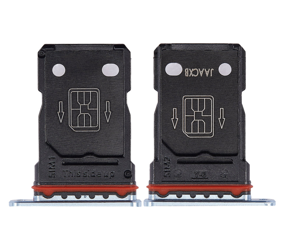Replacement Dual SIM Card Tray Compatible For OnePlus 8T (Lunar Silver)