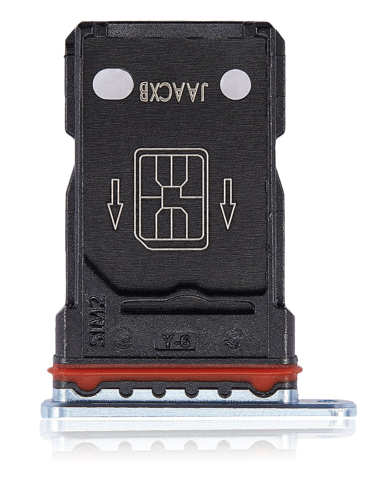 Replacement Dual SIM Card Tray Compatible For OnePlus 8T (Lunar Silver)