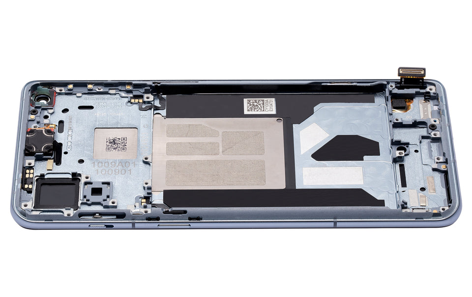 Replacement OLED Assembly With Frame Compatible For OnePlus 9RT 5G (Refurbished) (Nano Silver)