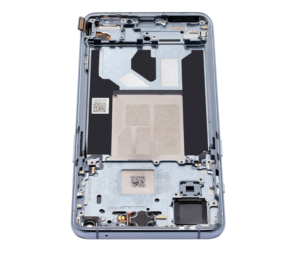 Replacement OLED Assembly With Frame Compatible For OnePlus 9RT 5G (Refurbished) (Nano Silver)