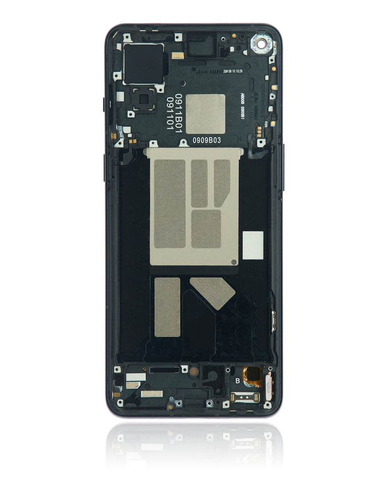 Replacement OLED Assembly With Frame Compatible For OnePlus 9RT 5G (Refurbished) - Hacker Black