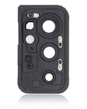 Replacement Back Camera Lens with Cover Bezel Ring Compatible for OnePlus 9RT 5G (Nano Silver)