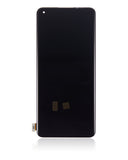 Refurbished OnePlus 11 OLED assembly without frame, showcasing the bright display with vibrant colors in various hues.