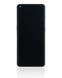 Refurbished Panda White OLED assembly with frame replacement for OnePlus 10 Pro, showing the screen and frame details.