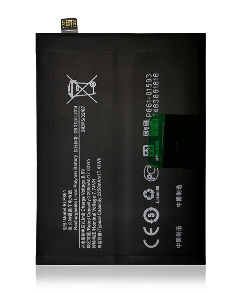 Replacement Battery Compatible with OnePlus Nord 2 5G / OnePlus 9RT (Model BLP861)