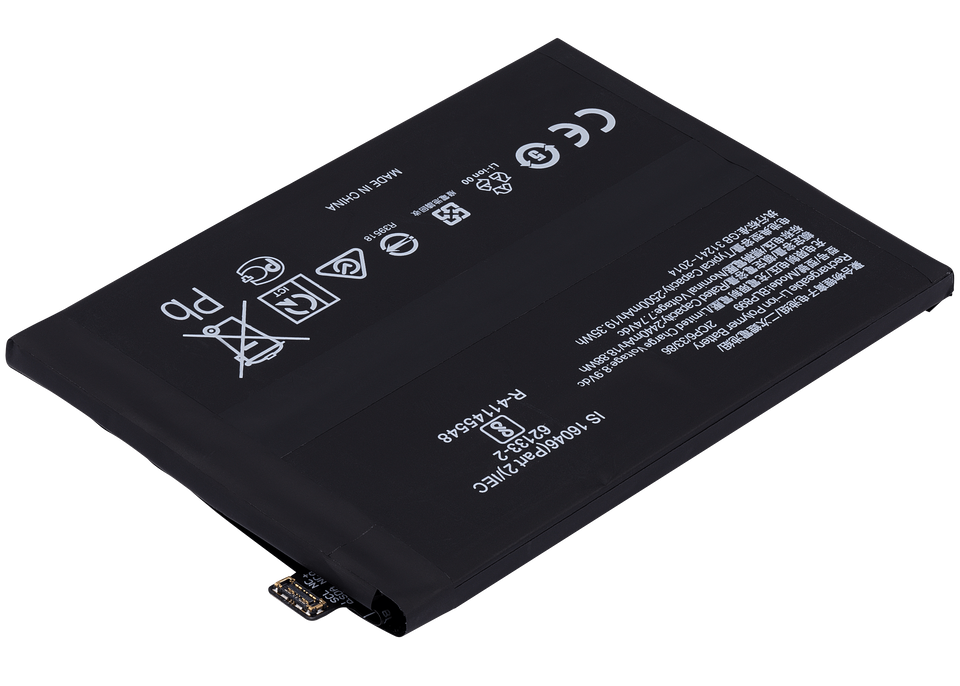 High-quality OEM replacement battery for OnePlus 10 Pro (BLP899), showing the sleek battery with branding and connectors.