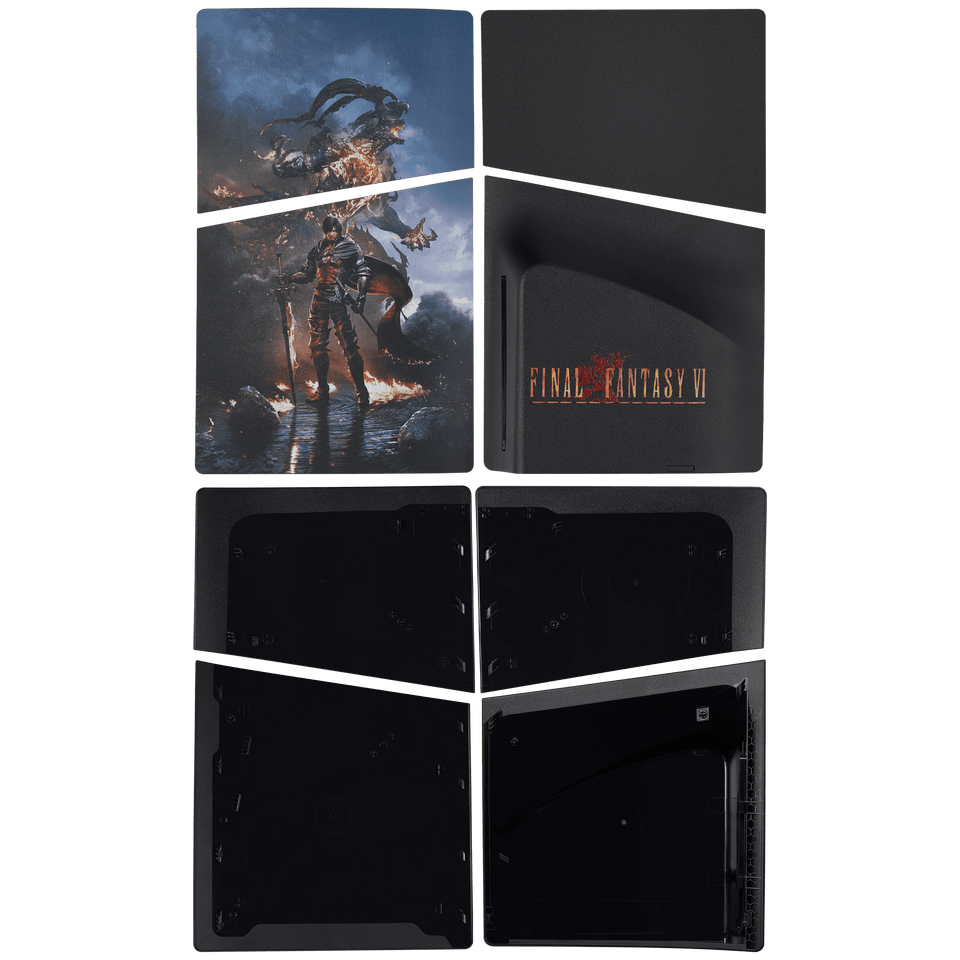 Replacement Faceplate Cover Top and Bottom for Sony PlayStation 5 Slim Disc Edition FFVI