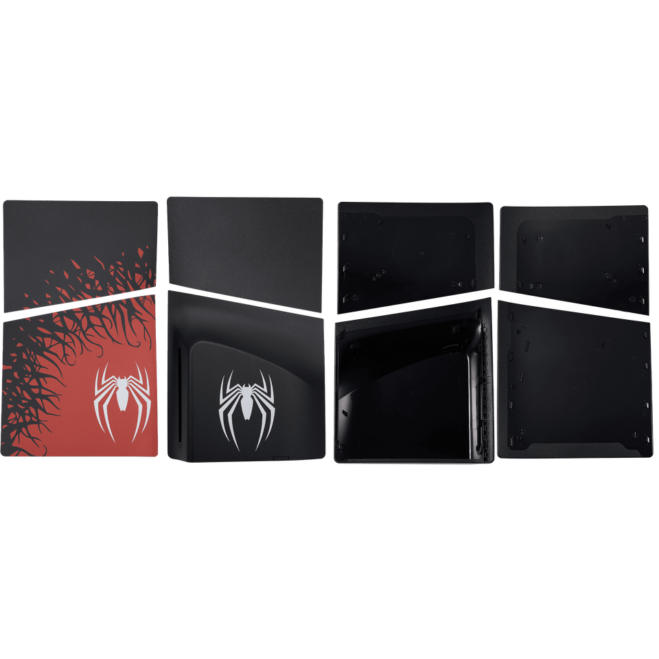 Replacement Faceplate Cover Top and Bottom for Sony PlayStation 5 Slim Disc Edition Spider-Man