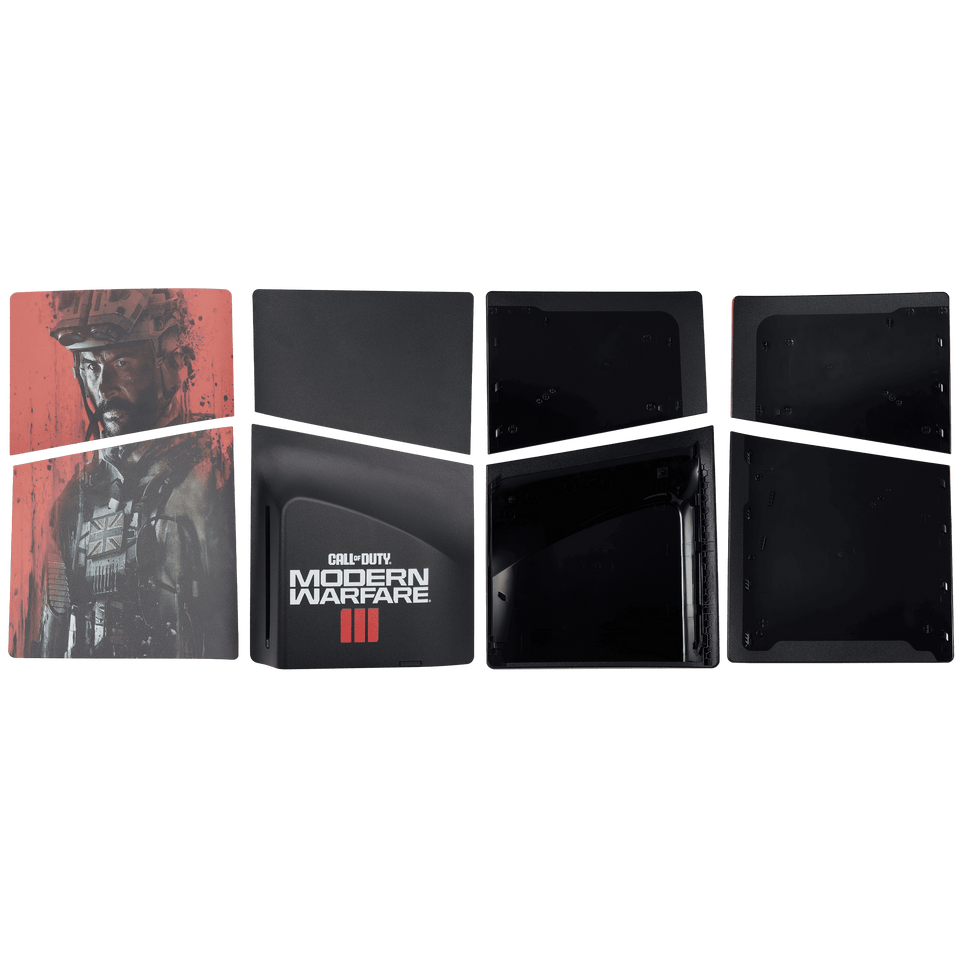 Replacement Faceplate Cover Top and Bottom for Sony PlayStation 5 Slim Disc Edition Call of Duty Modern Warfare III