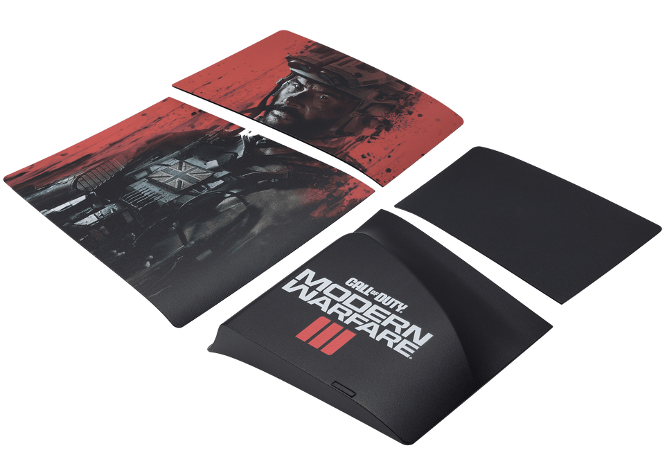 Replacement Faceplate Cover Top and Bottom for Sony PlayStation 5 Slim Disc Edition Call of Duty Modern Warfare III