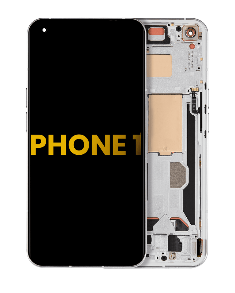 Replacement OLED Assembly With Frame Compatible For Nothing Phone 1 Refurbished (White)