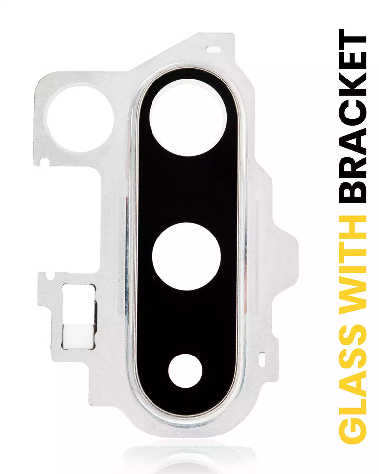 White replacement back camera lens with bracket for OnePlus 8 Pro, showing the lens and mounting components.