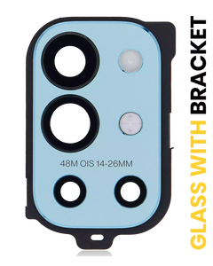Replacement Back Camera Lens with Bracket Compatible for OnePlus 9R (Lake Blue)