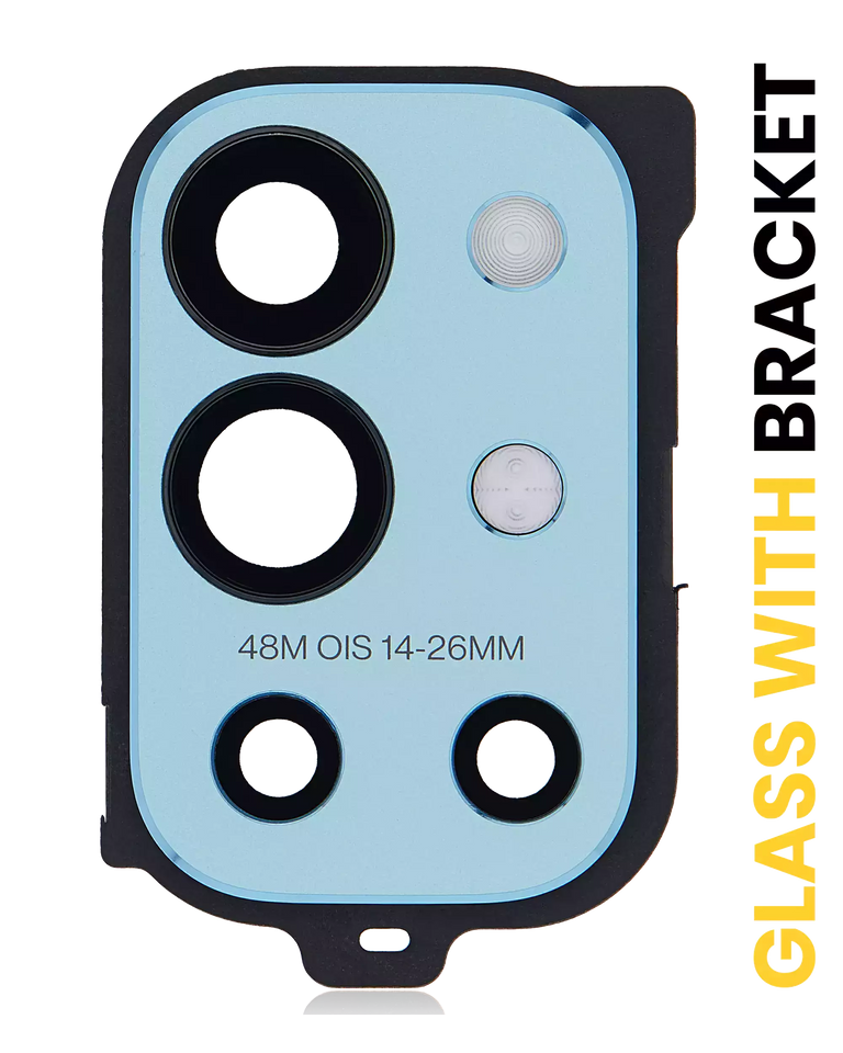 Replacement Back Camera Lens with Bracket Compatible for OnePlus 9R (Lake Blue)