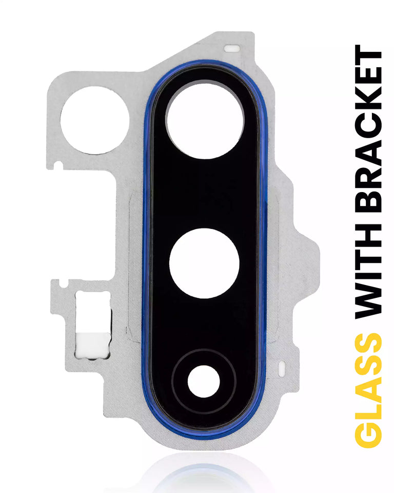 Ultramarine blue replacement back camera lens with bracket for OnePlus 8 Pro, designed for camera repair and replacement.