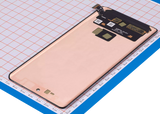 Refurbished OnePlus 12R 5G OLED assembly without frame in various colors, showcasing the screen and internal components.