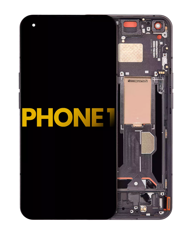 Replacement OLED Assembly With Frame Compatible For Nothing Phone 1 Refurbished (Black)
