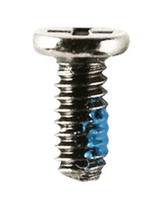 White replacement screw for OnePlus 10 Pro, genuine OEM machine-tapping screw, compatible with smartphone repair.