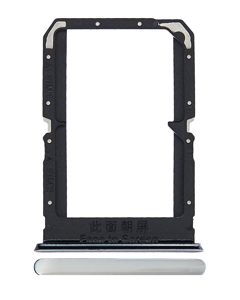 Replacement Dual SIM Card Tray Compatible For OnePlus Nord CE 5G Silver Ray