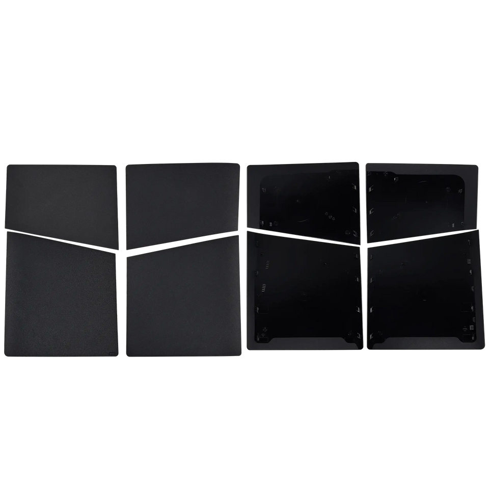 Replacement Faceplate Cover Top and Bottom for Sony PlayStation 5 Slim Black