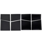 Replacement Faceplate Cover Top and Bottom for Sony PlayStation 5 Slim Black