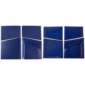 Replacement Faceplate Cover Top and Bottom for Sony PlayStation 5 Slim Disc Edition (Deep Purple Blue)