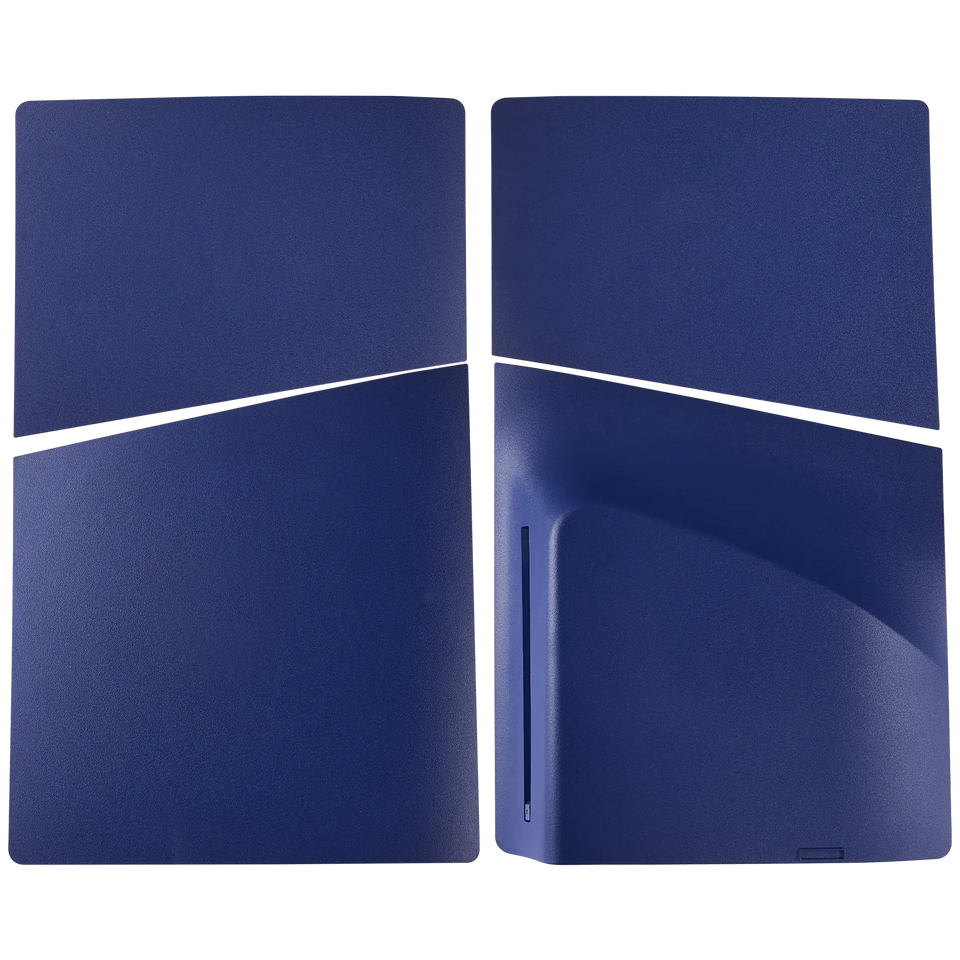 Replacement Faceplate Cover Top and Bottom for Sony PlayStation 5 Slim Disc Edition (Deep Purple Blue)