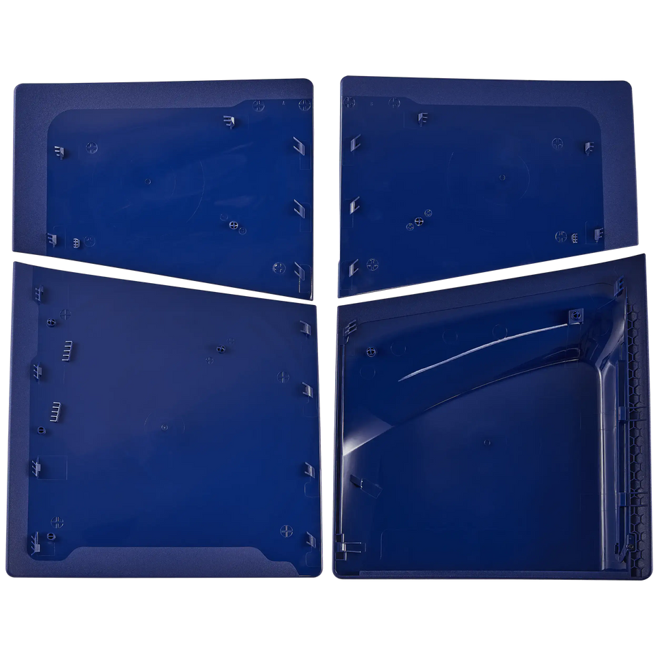 Replacement Faceplate Cover Top and Bottom for Sony PlayStation 5 Slim Disc Edition (Deep Purple Blue)