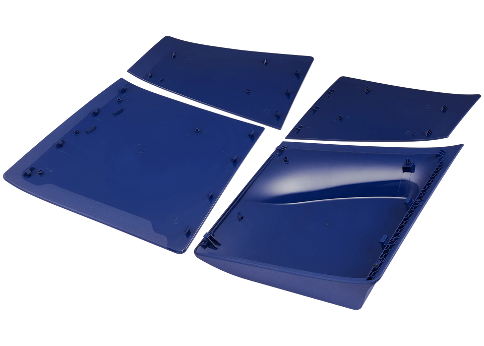 Replacement Faceplate Cover Top and Bottom for Sony PlayStation 5 Slim Disc Edition (Deep Purple Blue)