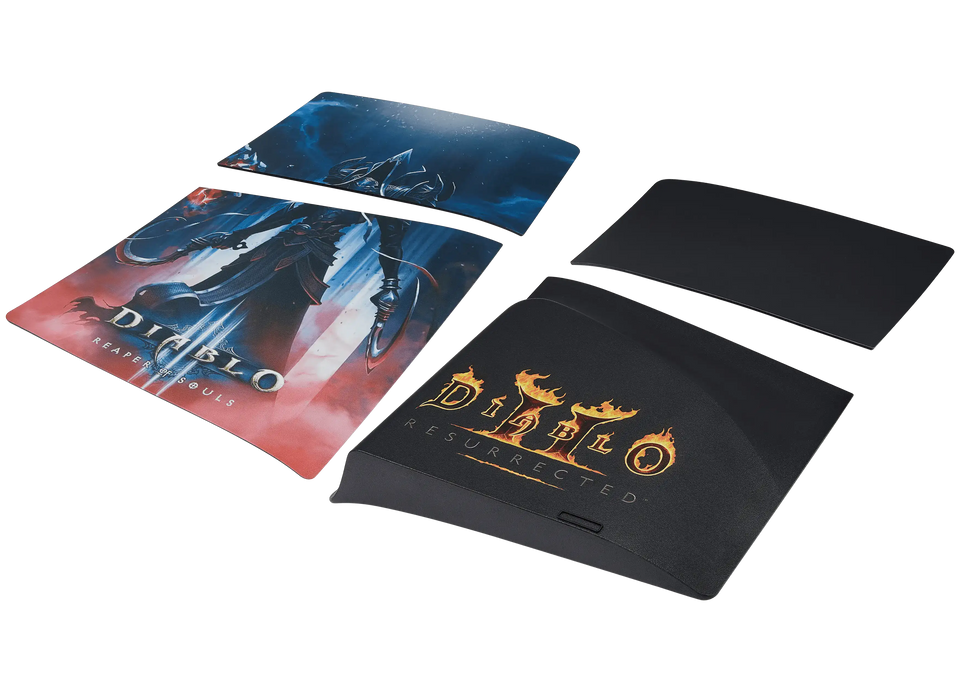 Replacement Faceplate Cover Top and Bottom for Sony PlayStation 5 Slim Disc Edition Diablo Reaper Of Souls