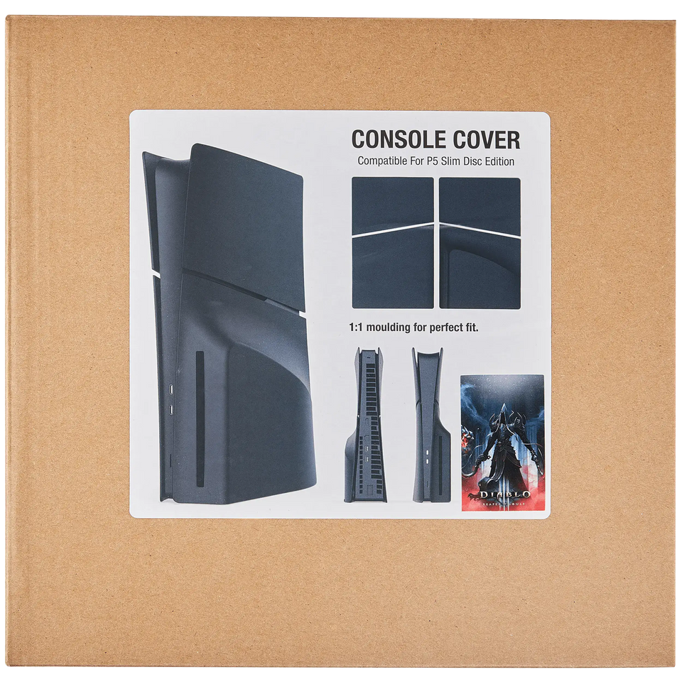 Replacement Faceplate Cover Top and Bottom for Sony PlayStation 5 Slim Disc Edition Diablo Reaper Of Souls