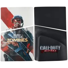 Replacement Faceplate Cover Top and Bottom for Sony PlayStation 5 Slim Disc Edition Call of Duty Black OPS Cold War Zombies
