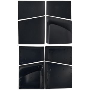 Replacement Faceplate Cover Top and Bottom for Sony PlayStation 5 Slim Disc Edition Black