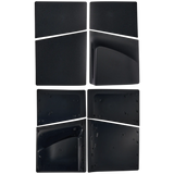 Replacement Faceplate Cover Top and Bottom for Sony PlayStation 5 Slim Disc Edition Black