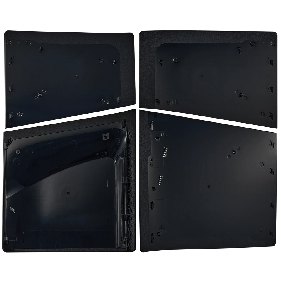 Replacement Faceplate Cover Top and Bottom for Sony PlayStation 5 Slim Disc Edition Black