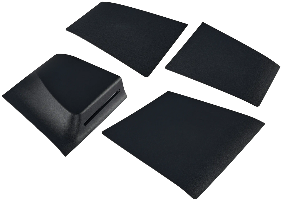 Replacement Faceplate Cover Top and Bottom for Sony PlayStation 5 Slim Disc Edition Black
