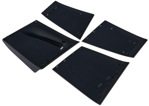 Replacement Faceplate Cover Top and Bottom for Sony PlayStation 5 Slim Disc Edition Black
