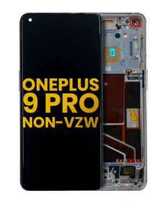 Replacement OLED Assembly With Frame Compatible For OnePlus 9 Pro (Non-Verizon 5G UW Frame) (Refurbished) (Morning Mist)