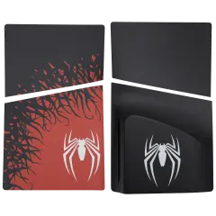 Replacement Faceplate Cover Top and Bottom for Sony PlayStation 5 Slim Disc Edition Spider-Man