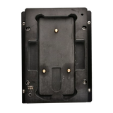 Genuine OEM replacement back cover holding mould for OnePlus 8 Pro, top and bottom, in black plastic.