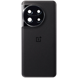 Replacement Back Cover Glass with Camera Lens Bracket for OnePlus 11 (Titan Black)