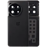 Replacement Back Cover Glass with Camera Lens Bracket for OnePlus 11 (Titan Black)