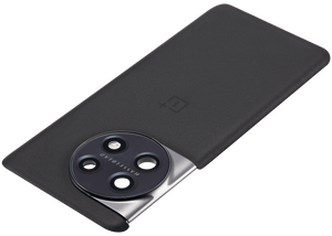 Replacement Back Cover Glass with Camera Lens Bracket for OnePlus 11 (Titan Black)