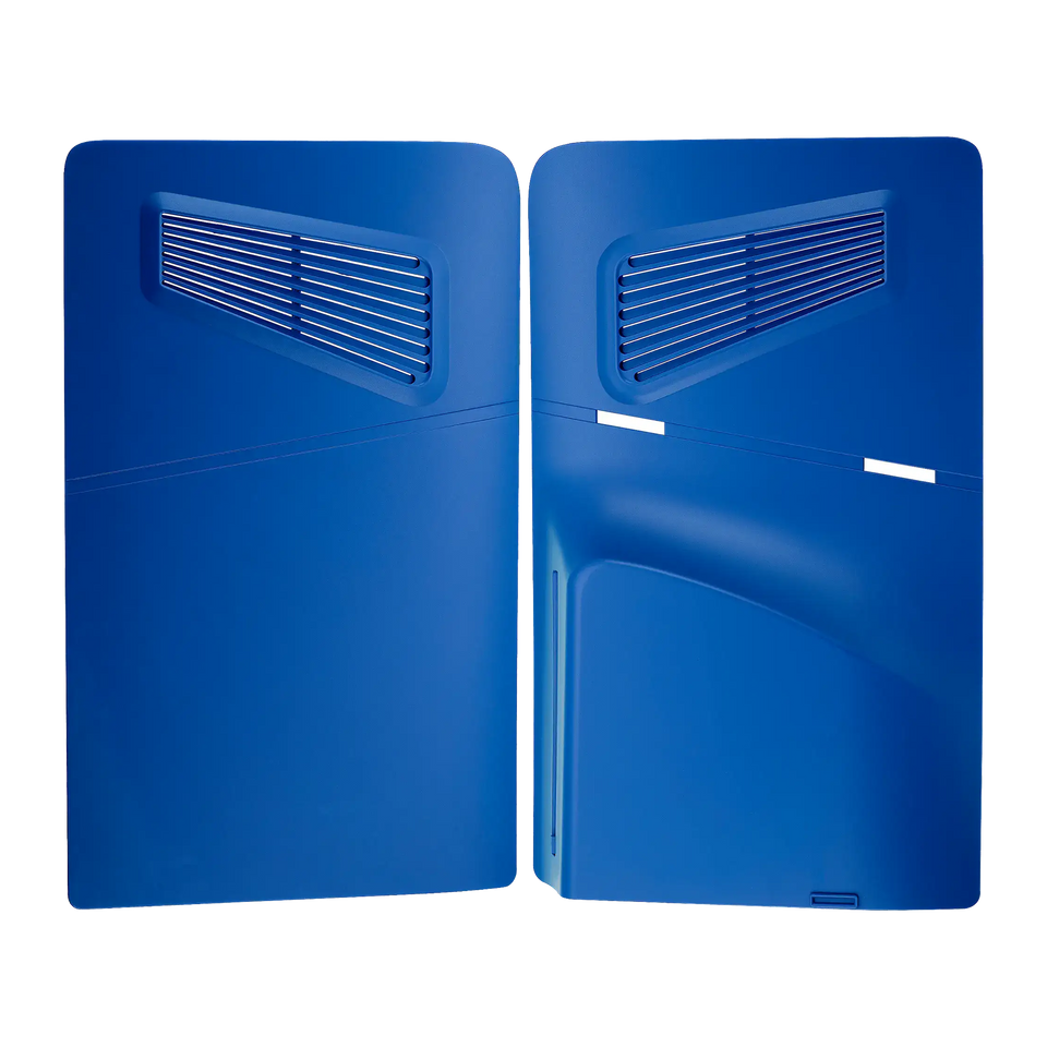 Replacement Console Shell for PlayStation 5 Slim Blue 2 Piece Set