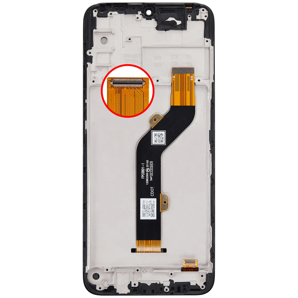 LCD Assembly With Frame For Infinix Hot 9 Play (X680) (Refurbished) (All Colors)